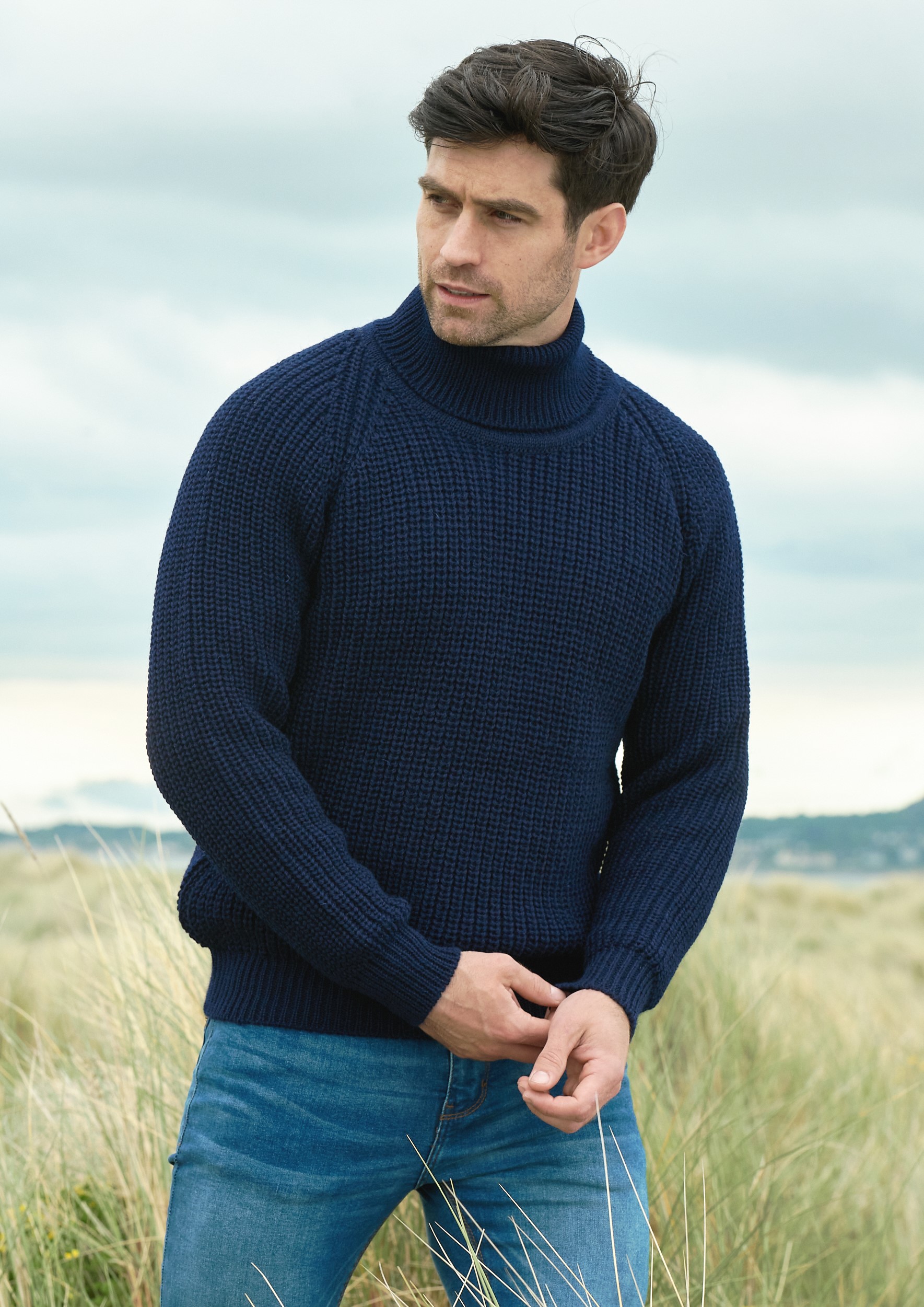 SUBMARINER RIB ROLL NECK SWEATER: R 761