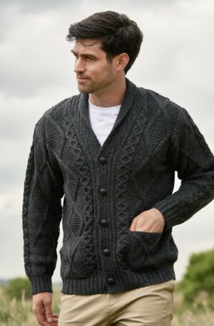 ZIP CARDIGAN WITH PATCH SHOULDER DETAIL Z4624