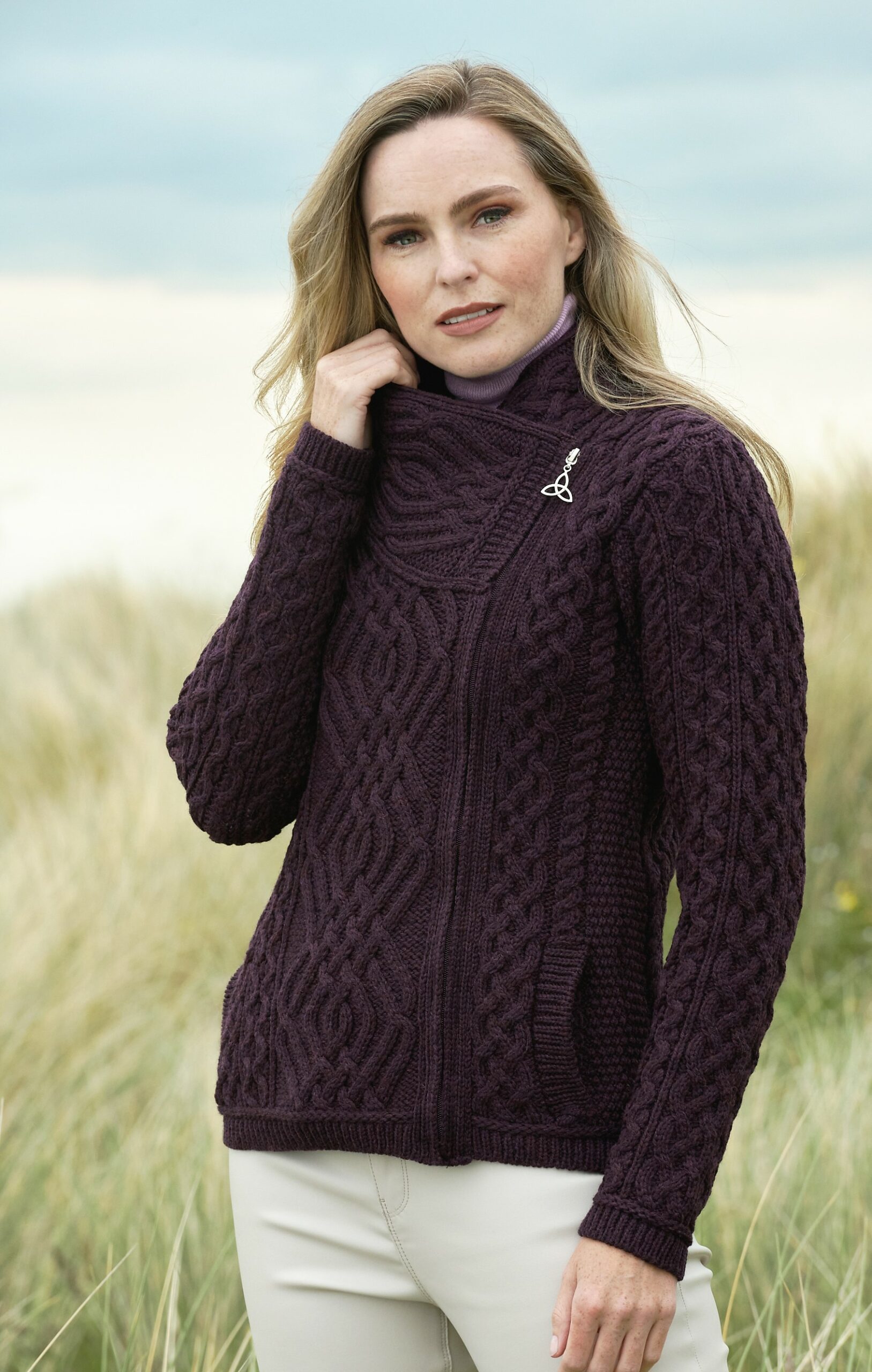 【2plan】Soleil U-neck cable knit ソレイユUネックケーブルニット - 2PLAN | 60% - アジア