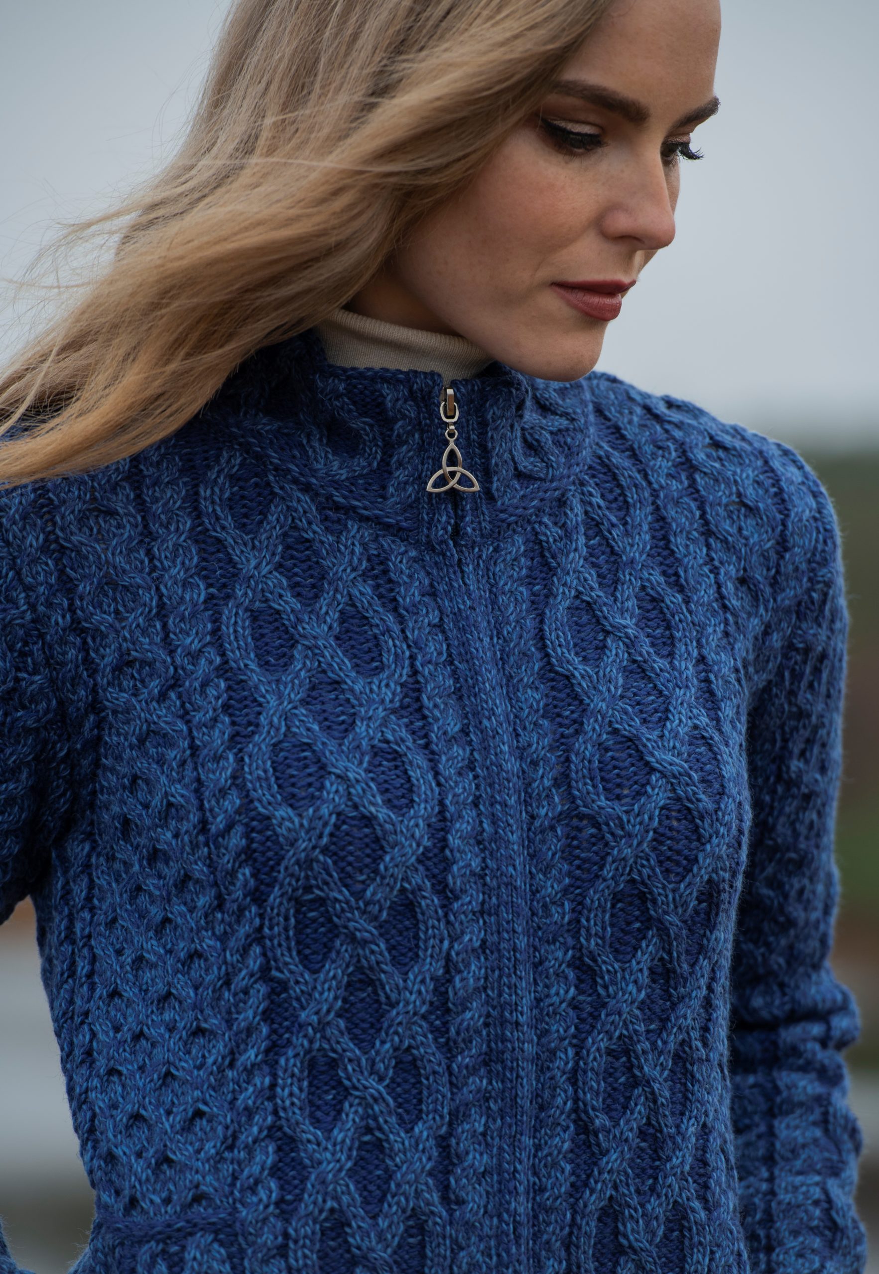 Wool cardigan - Wool cardigan sweater, Aran Crafts