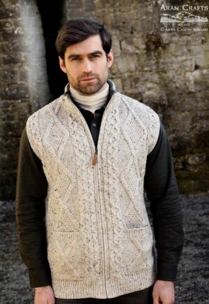 ARAN ZIP GILET X5274