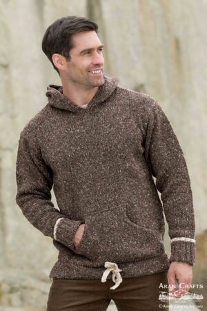 DONEGAL WOOL KANGAROO POCKET SWEATER K3084