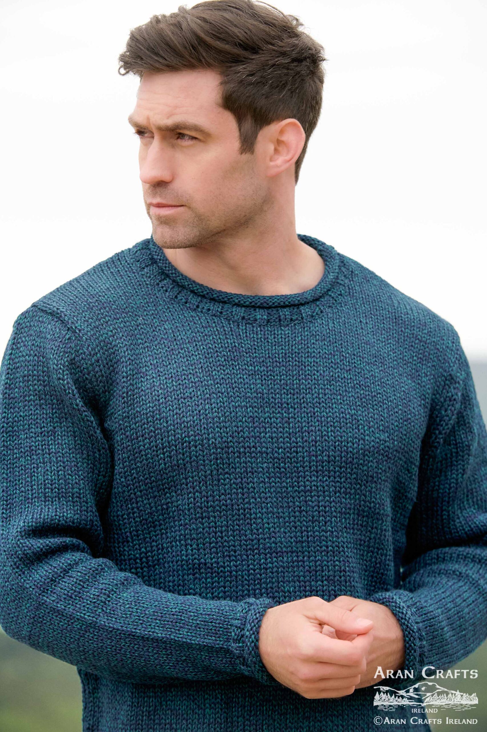 DONEGAL CURL NECK SWEATER K4594