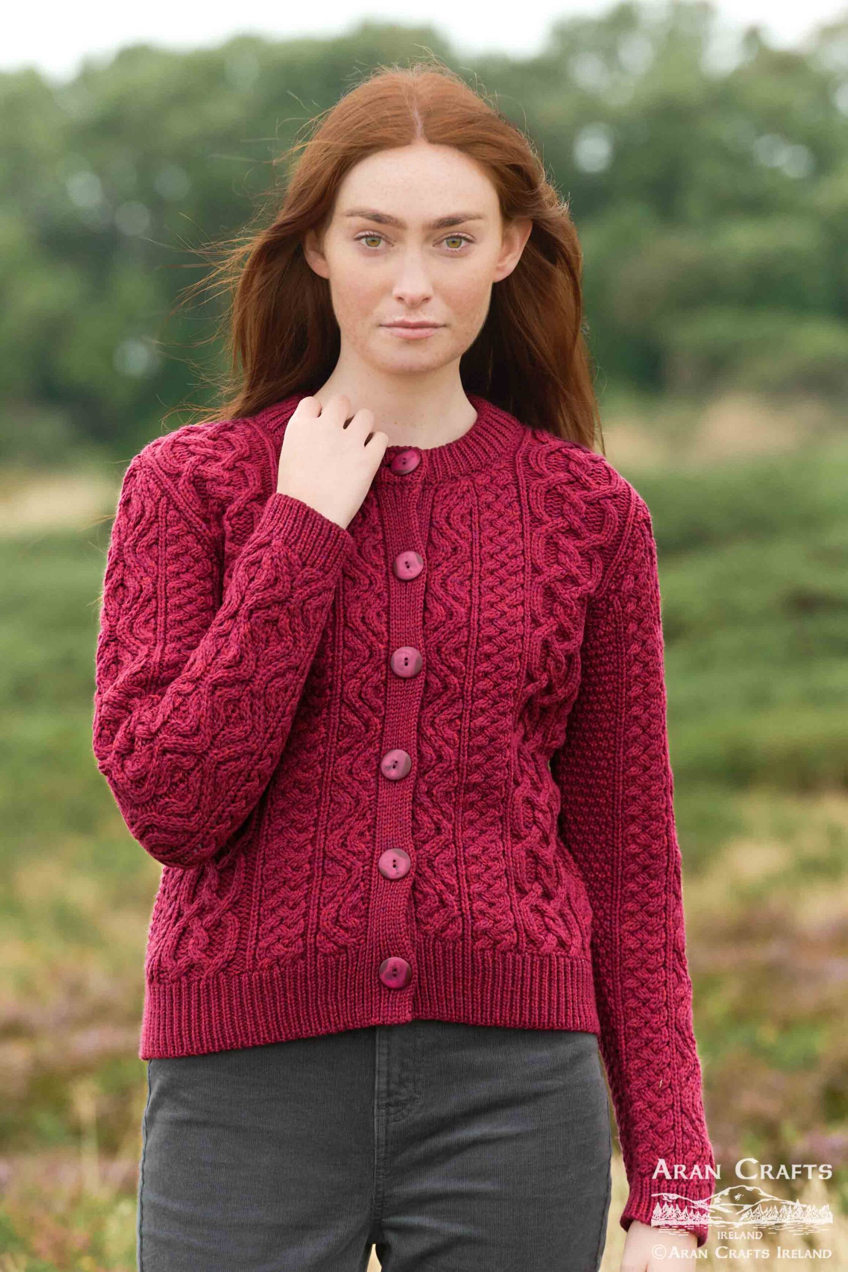 Irish cardigan sweater - Ladies cardigans, Aram Crafts