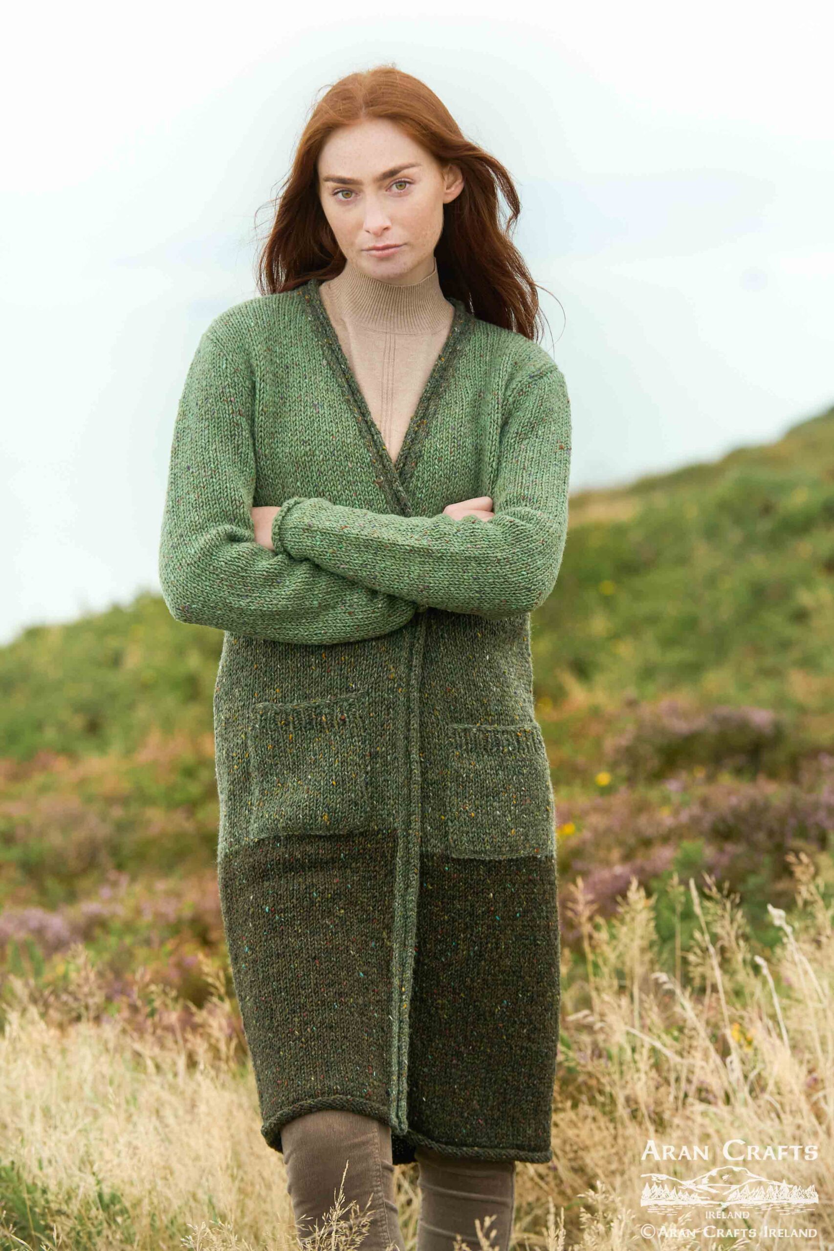 DONEGAL CURL NECK SWEATER K4594