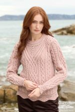 SCALLOP LACE STITCH SWEATER C5586