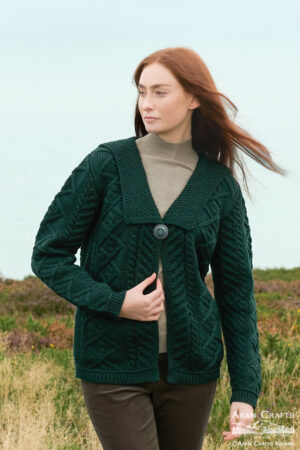 SAILOR COLLAR ONE BUTTON CARDIGAN X5575