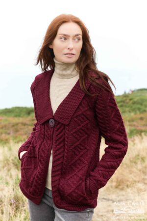 SAILOR COLLAR ONE BUTTON CARDIGAN X5575