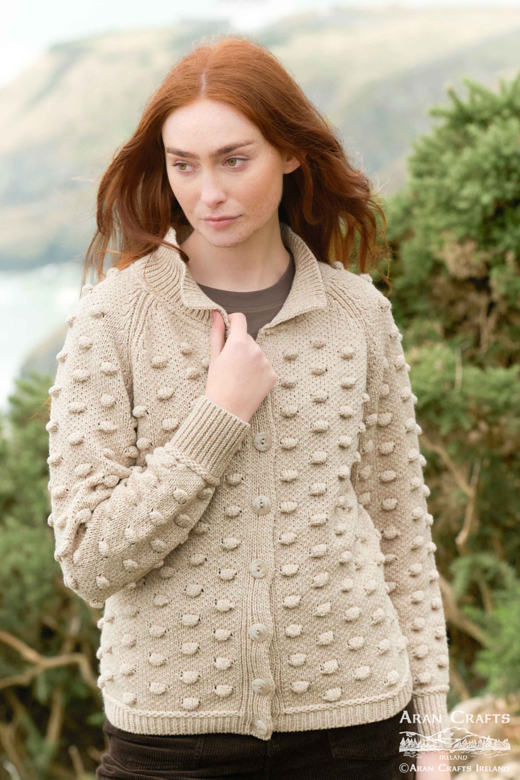 Irish cardigan sweater - Ladies cardigans, Aram Crafts