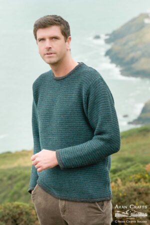 CREW NECK STRIPE SWEATER C5591