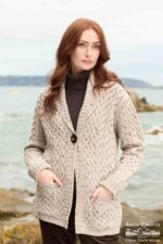 MULRANNY ONE BUTTON HEARTS CARDIGAN SH5684