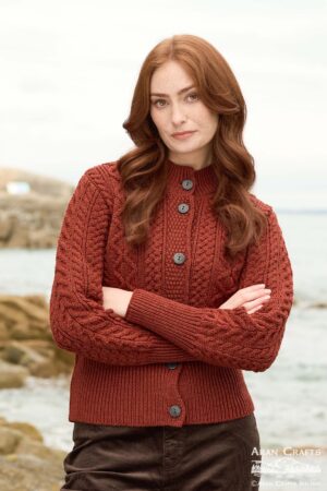 ARAN BUTTON CARDIGAN X5682